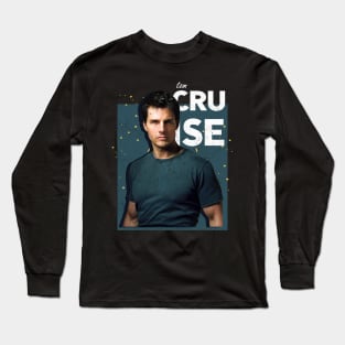 tom cruise actors vintage style Long Sleeve T-Shirt